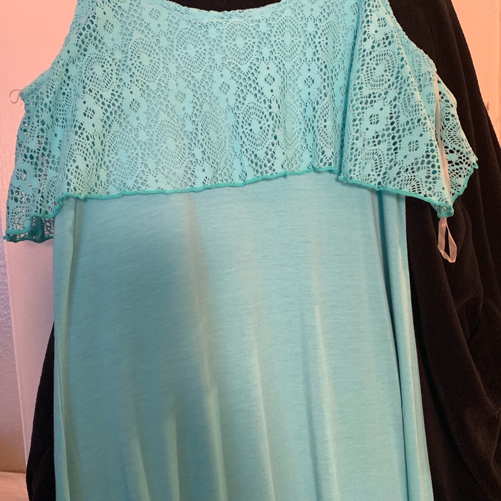 Teal Large Maxi dress